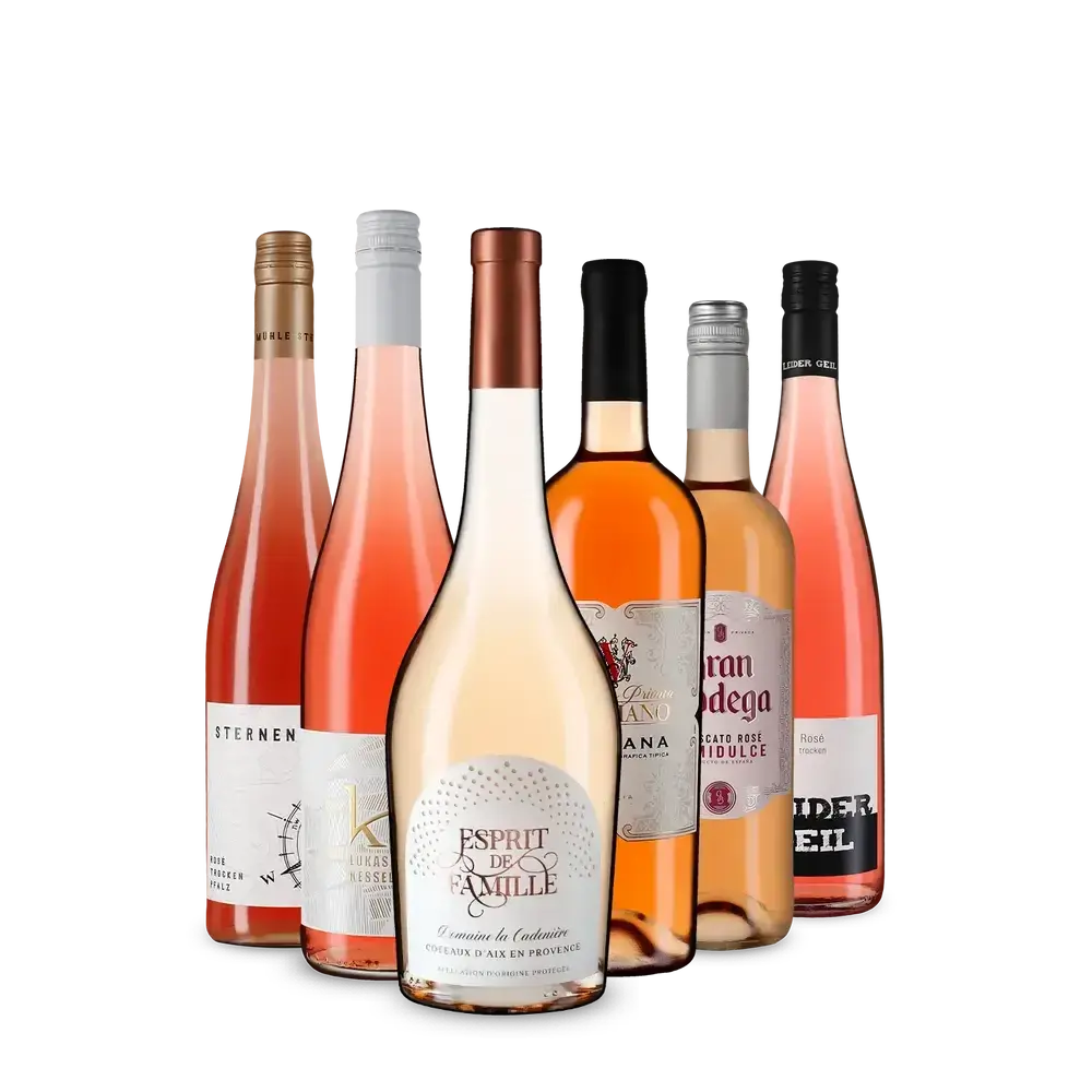 Divers rosés européens dans un assortiment découverte – Gold