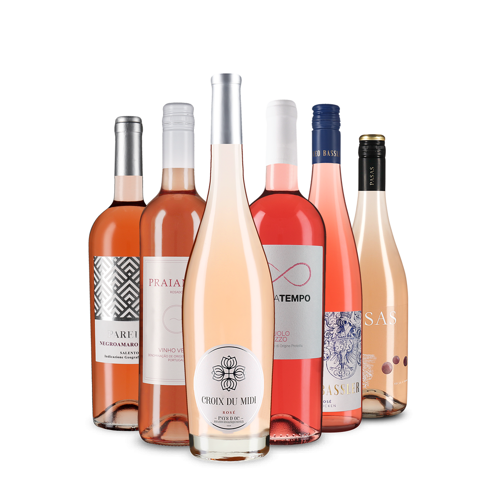 Divers rosés européens dans un assortiment découverte