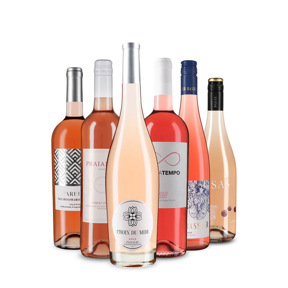 Divers rosés européens dans un assortiment découverte