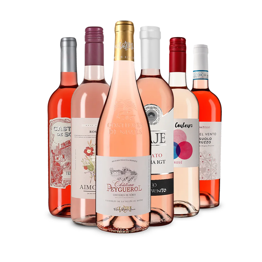 Divers rosés européens dans un assortiment découverte – Gold
