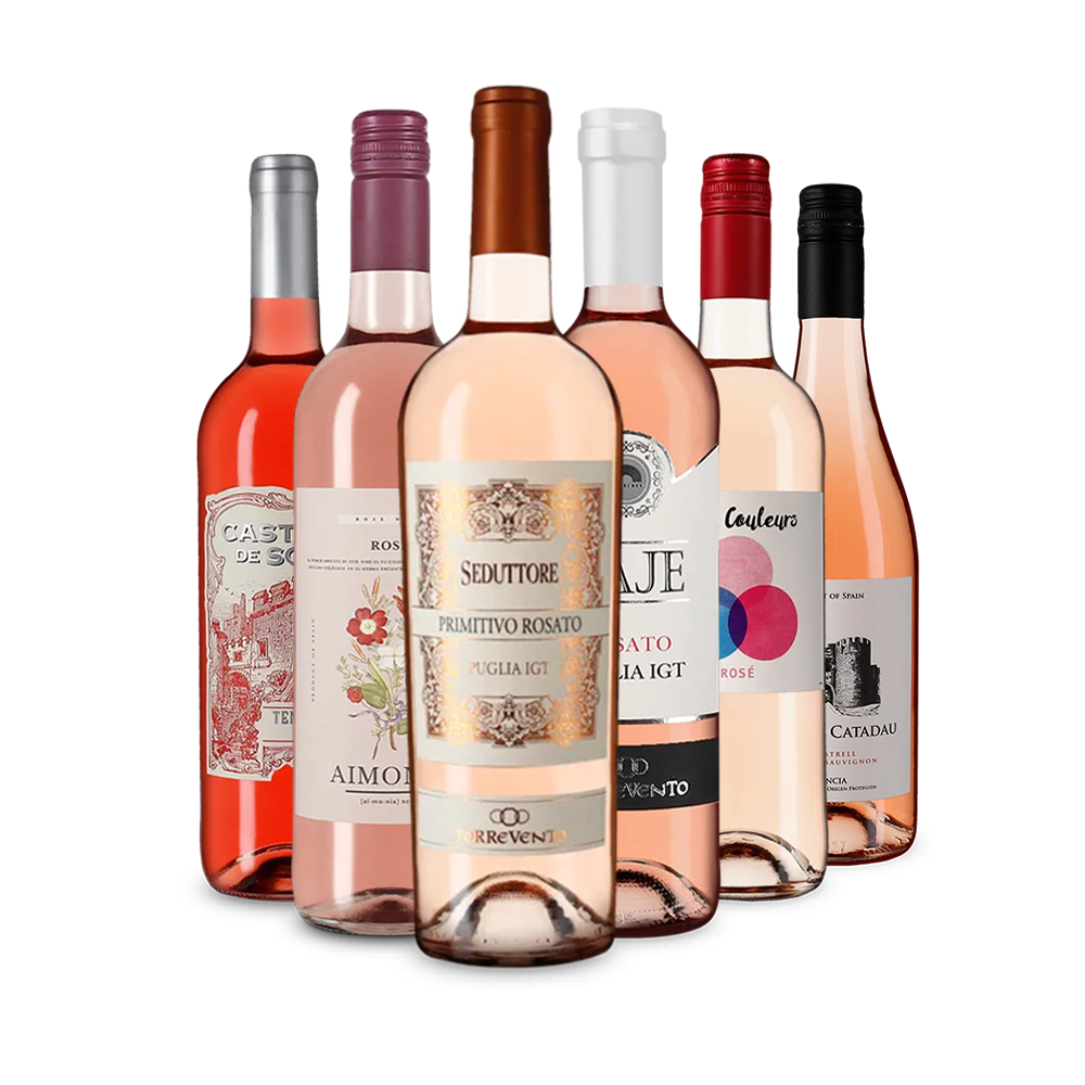 Divers rosés européens dans un assortiment découverte – Gold