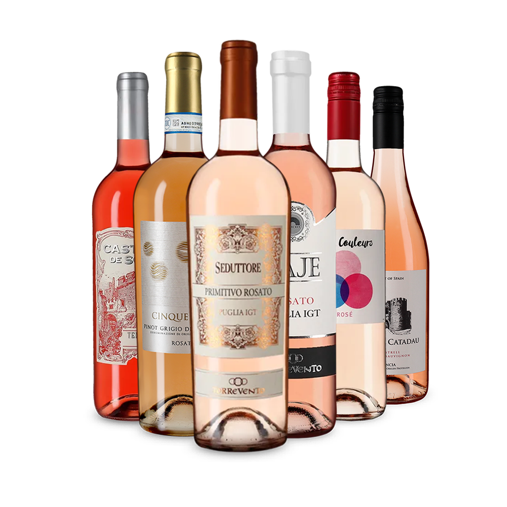 Divers rosés européens dans un assortiment découverte – Gold