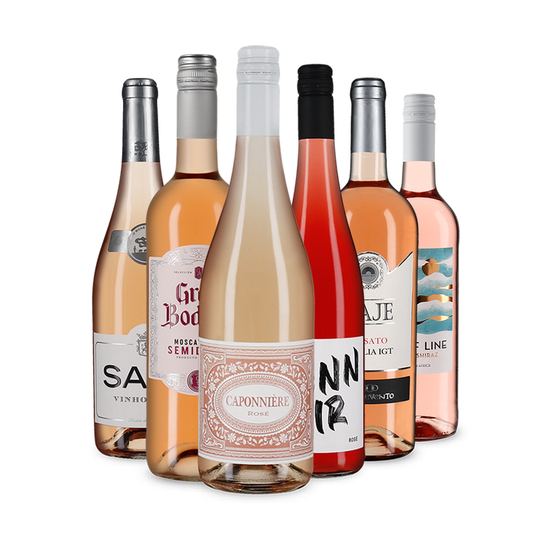 Des rosés internationaux emblématiques en assortiment de 6