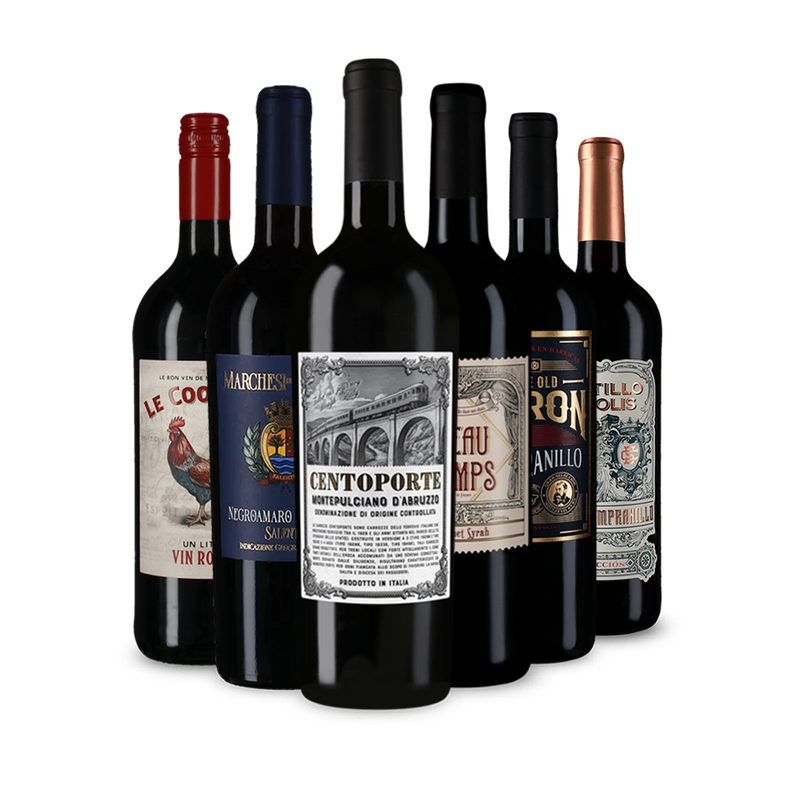 Nos vins rouges de l’année en assortiment découverte de 6 bouteilles