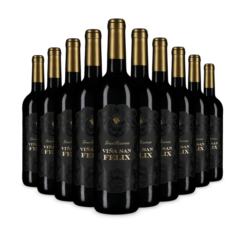 10 bouteilles de Viña San Felix Gran Reserva 2017 – Gold