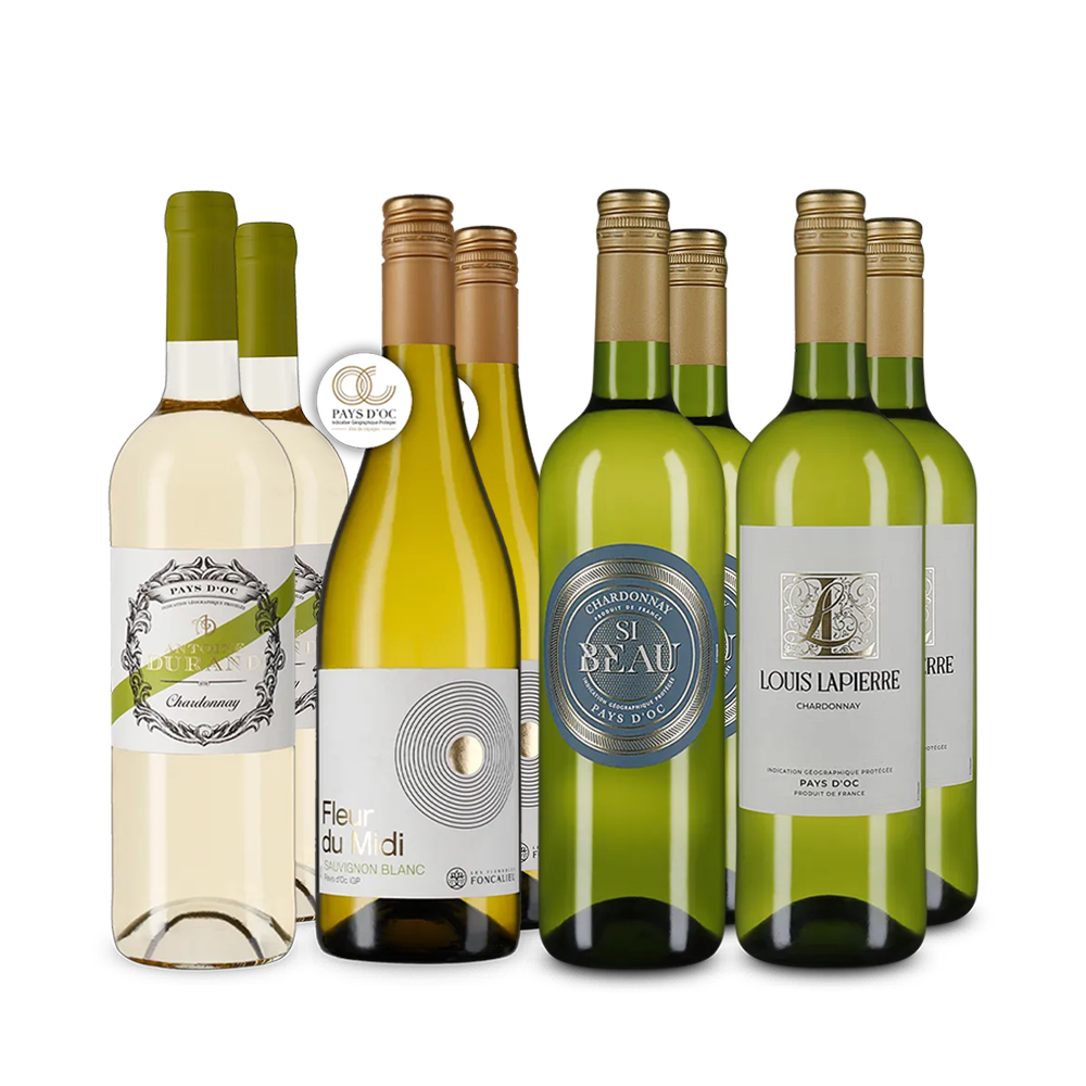 Stars du Chardonnay français en assortiment 4x2 – Gold
