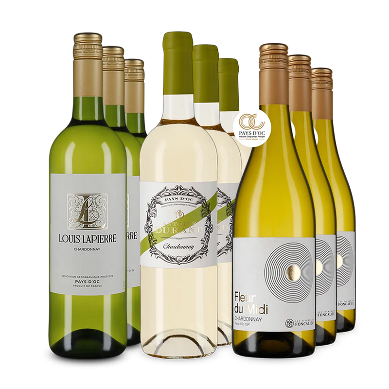 Stars du Chardonnay français en assortiment 3x3 – Gold
