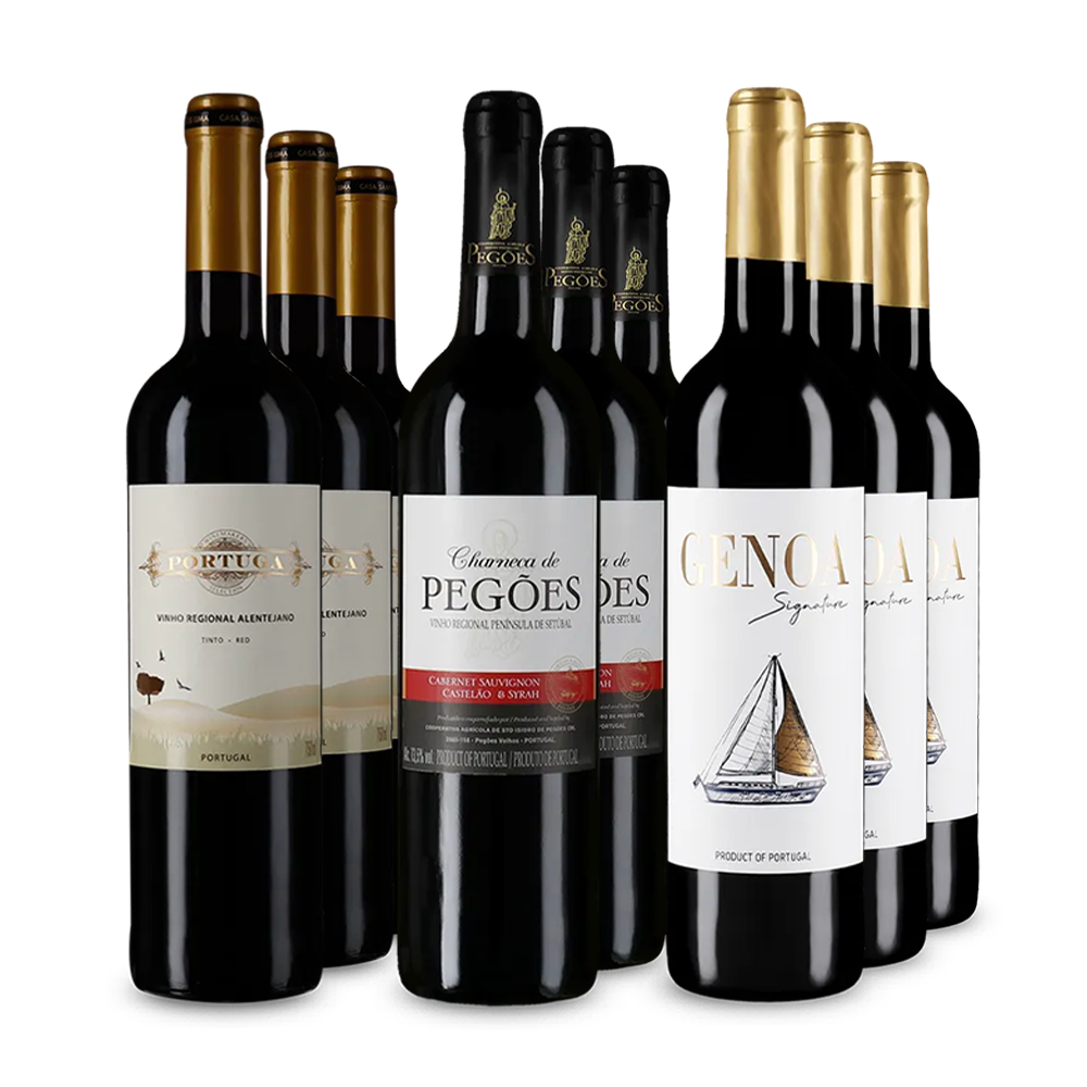Vins rouges portugais emblématiques en assortiment 3x3 – Gold