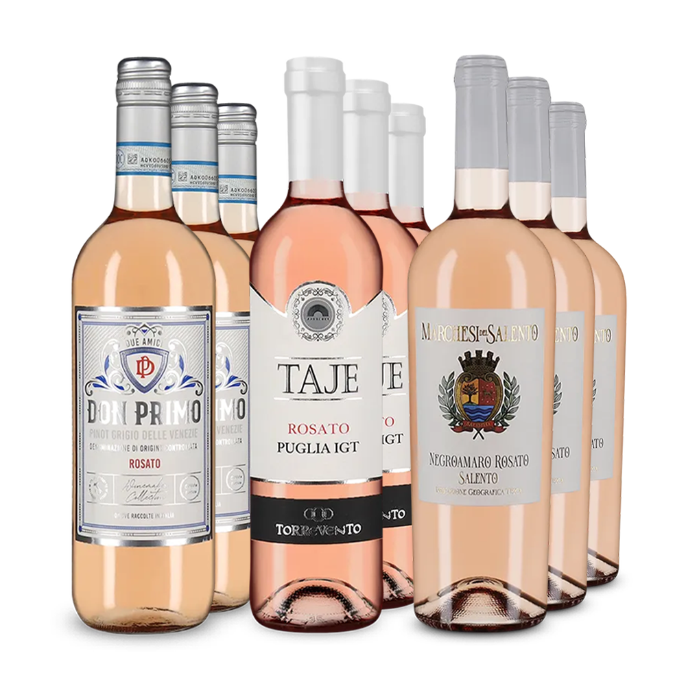 Rosés italiens phares en assortiment 3x3 – Gold