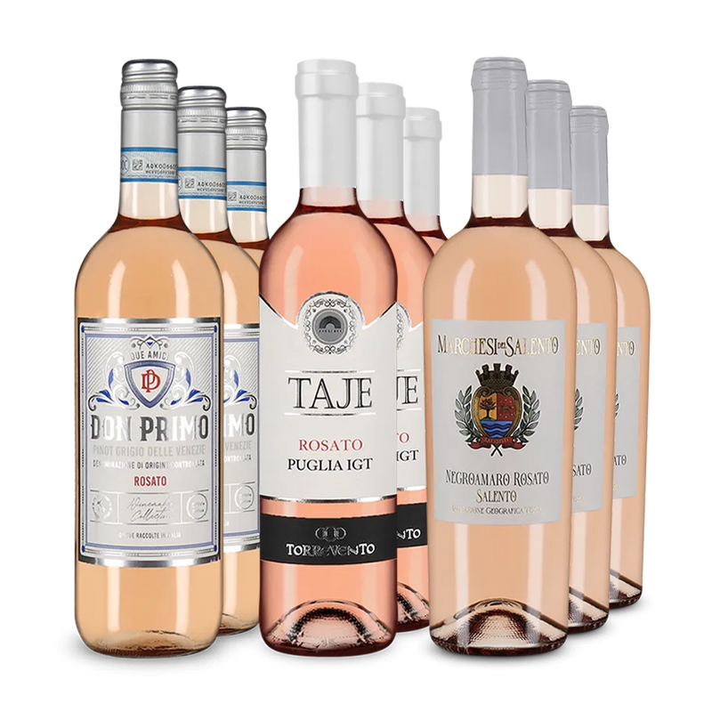 Rosés italiens phares en assortiment 3x3 – Gold