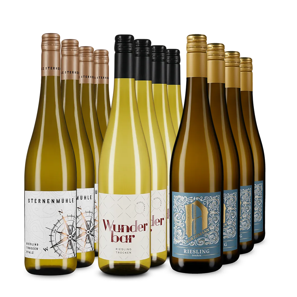 Stars du riesling médaillées d’or du Palatinat en assortiment 3x4 – Gold