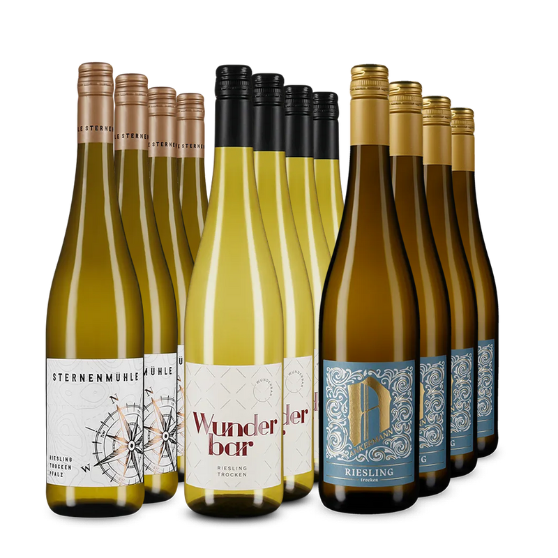 Stars du riesling médaillées d’or du Palatinat en assortiment 3x4 – Gold
