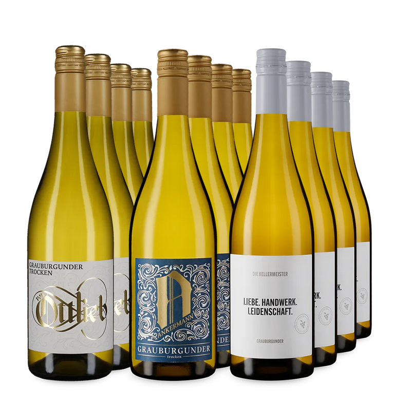 Pinots gris phares du Palatinat médaillés d’or dans un assortiment 3x4 – Gold