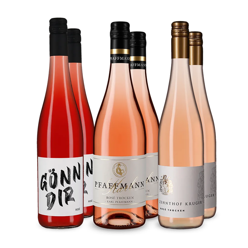 Des rosés allemands emblématiques en assortiment 3x2 – Gold