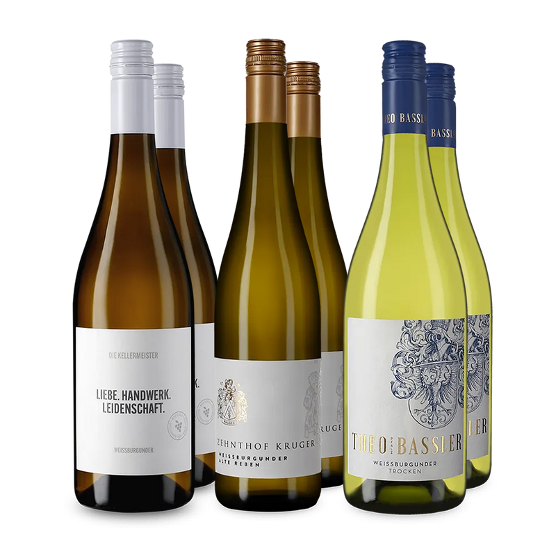 Pinots blancs allemands emblématiques en assortiment 3x2 – Gold