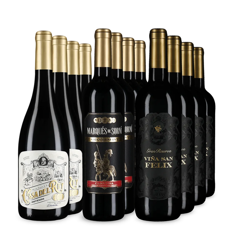 Gran Reserva XXL : les vins emblématiques en assortiment 3x4 – Gold