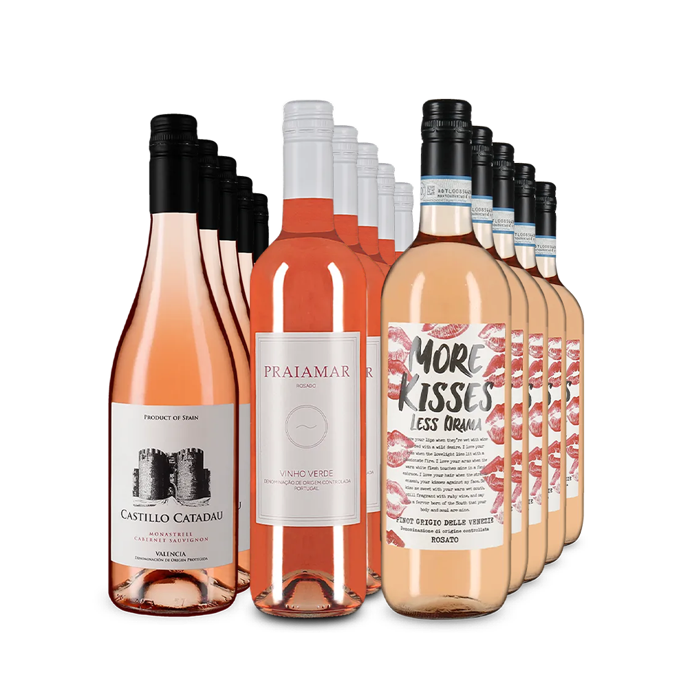 Rosé XXL : les stars du sud de l’Europe en assortiment 3x5 – Gold