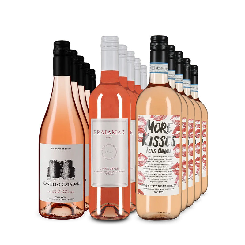 Rosé XXL : les stars du sud de l’Europe en assortiment 3x5 – Gold
