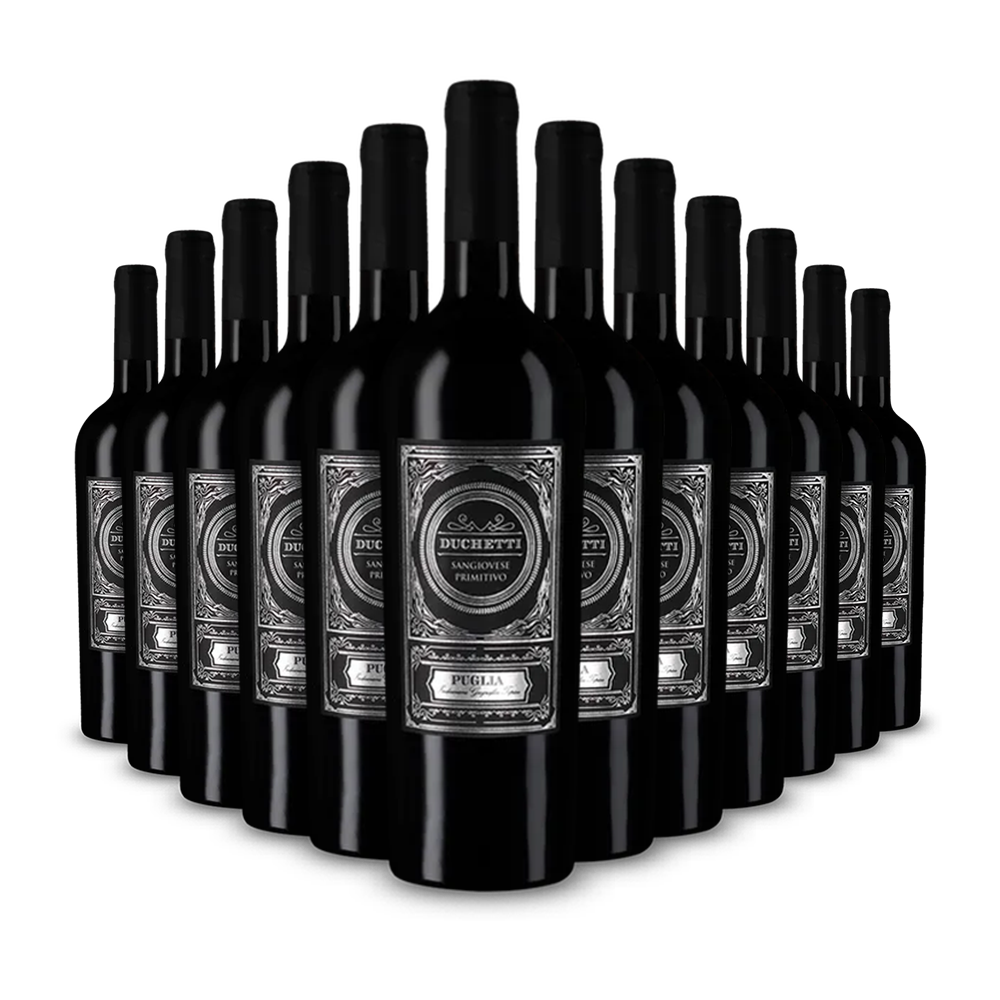 12 bouteilles de Duchetti Sangiovese Primitivo 2024 – Gold