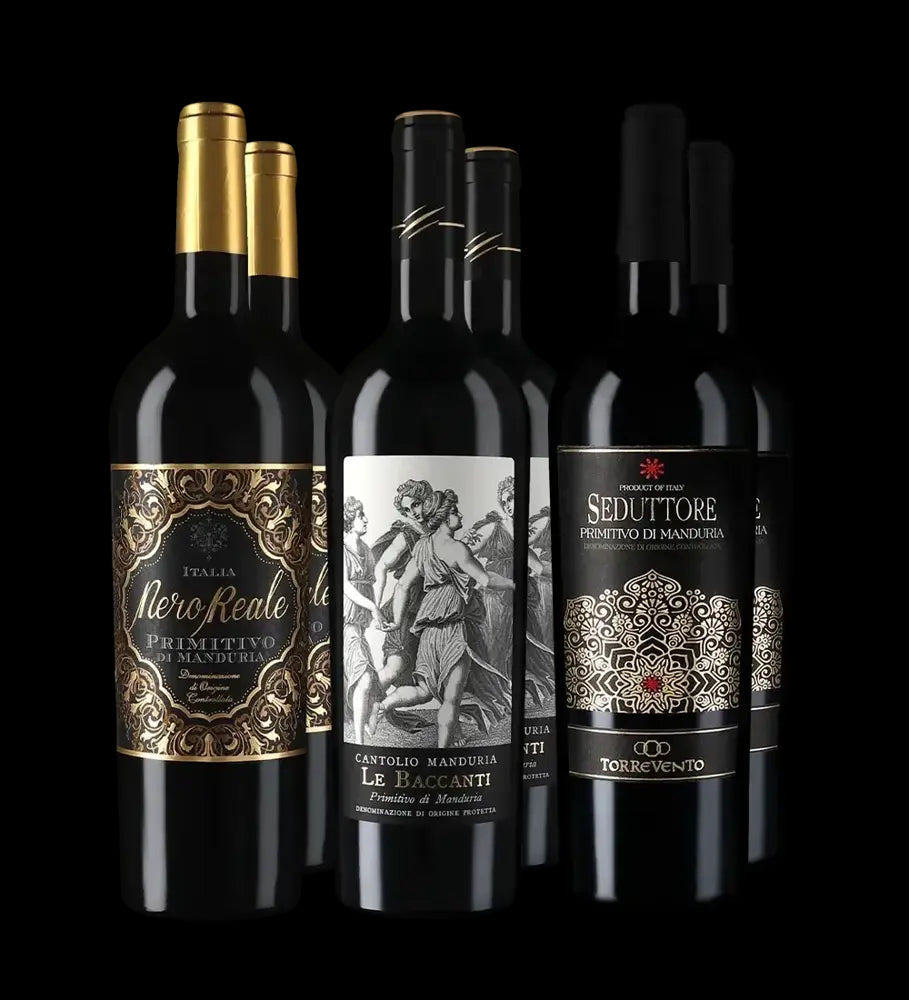 Primitivo di Manduria : nos stars en assortiment 3x2 – Gold