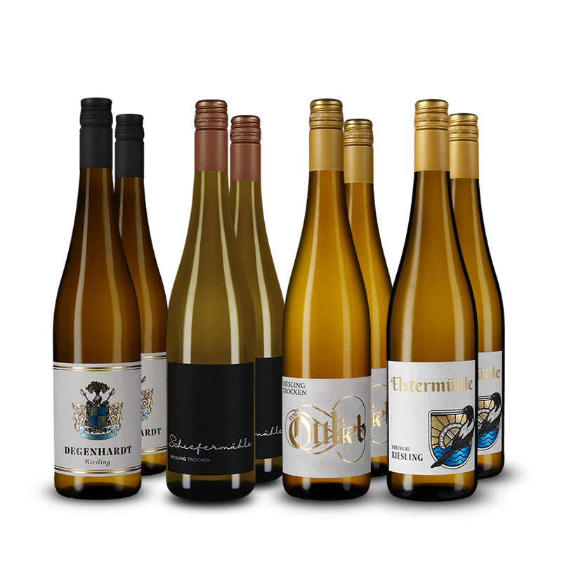 Rieslings phares en assortiment 4x2 – Gold