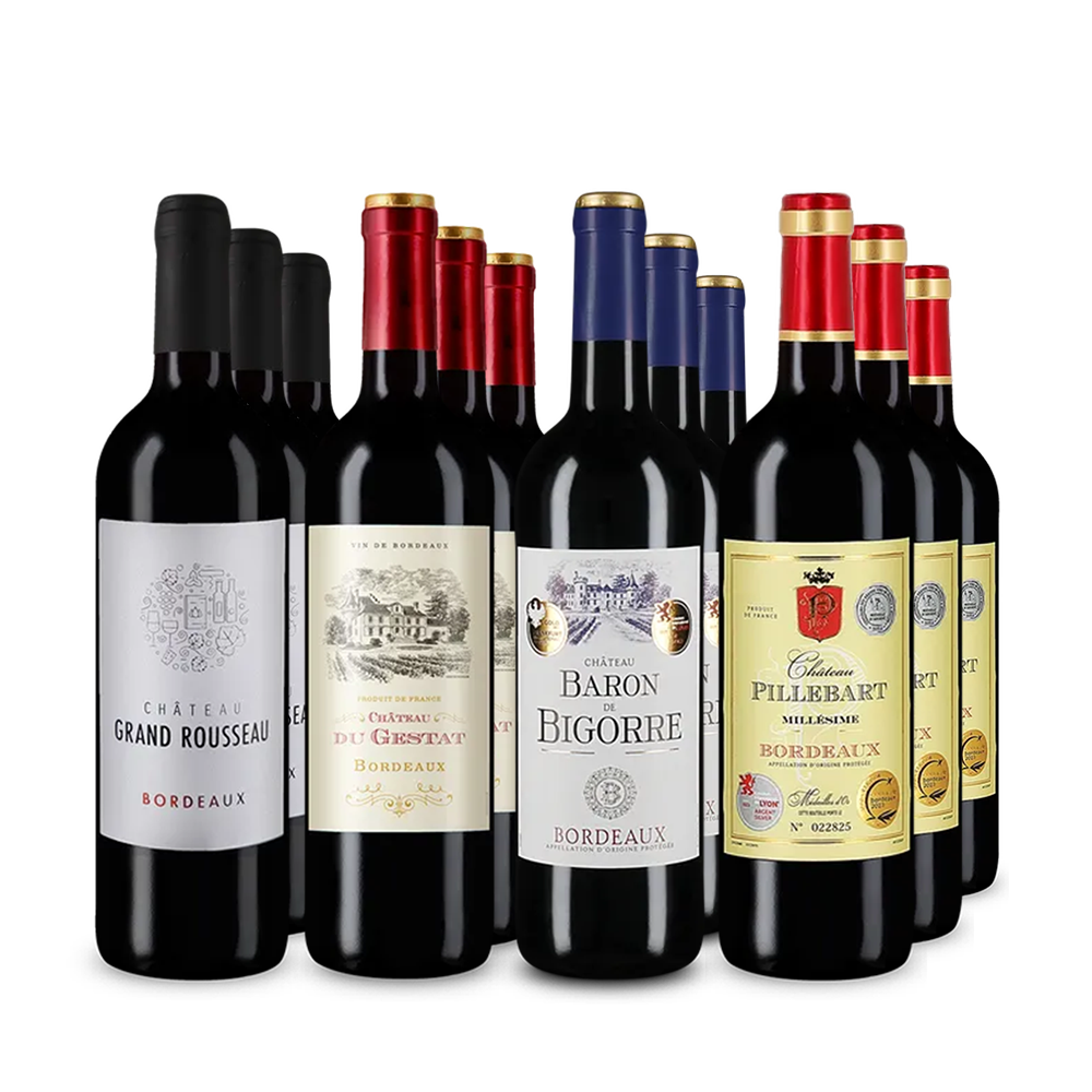 Stars de Bordeaux pour les fêtes en assortiment 4x3 – Gold