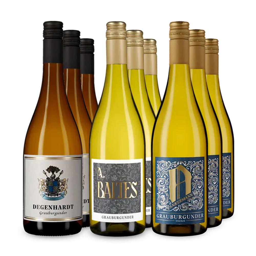 Millésime 2025 : pinots gris phares dans un assortiment 3x3 – Gold