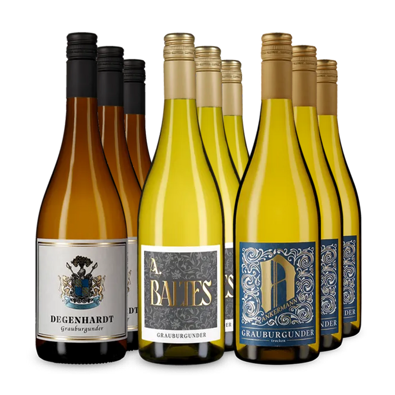 Millésime 2025 : pinots gris phares dans un assortiment 3x3 – Gold