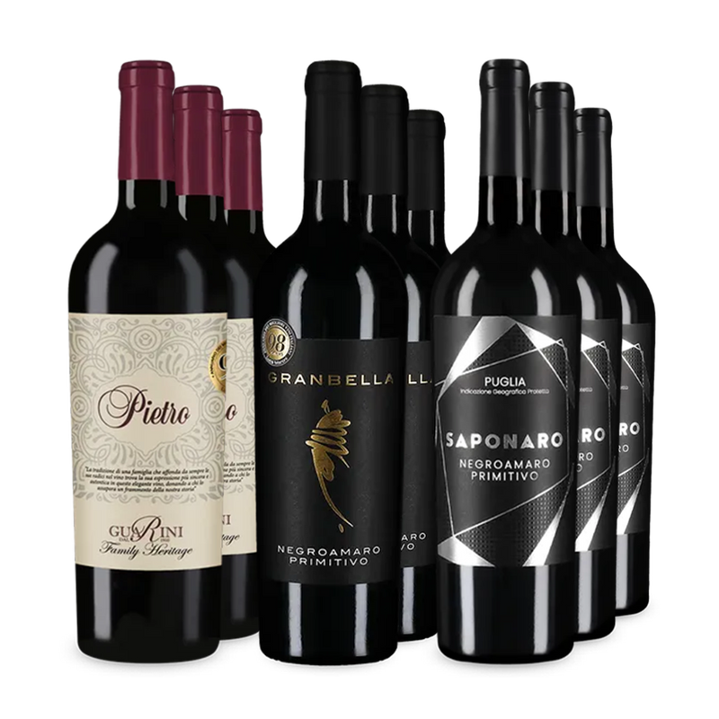 Assortiment de 3x3 vins rouges stars de Luca Maroni – Gold