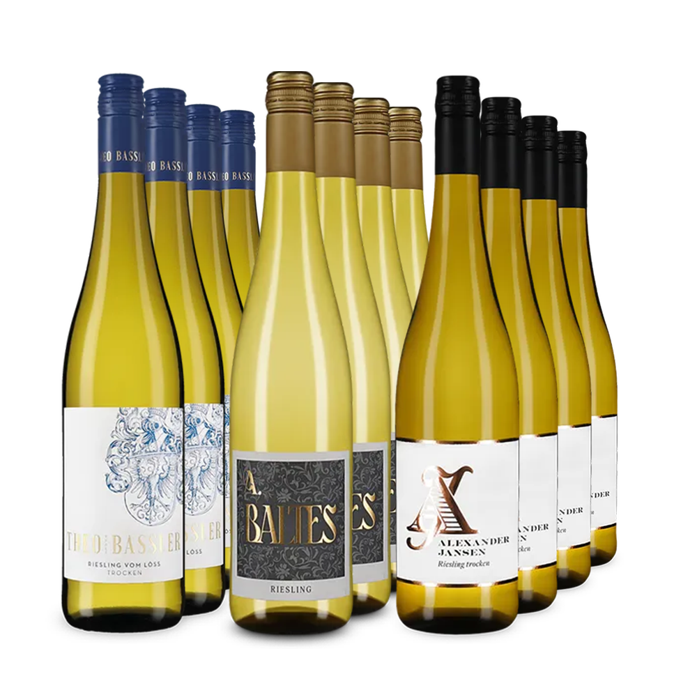 Rieslings phares du Palatinat dans un assortiment 3x4 – Gold