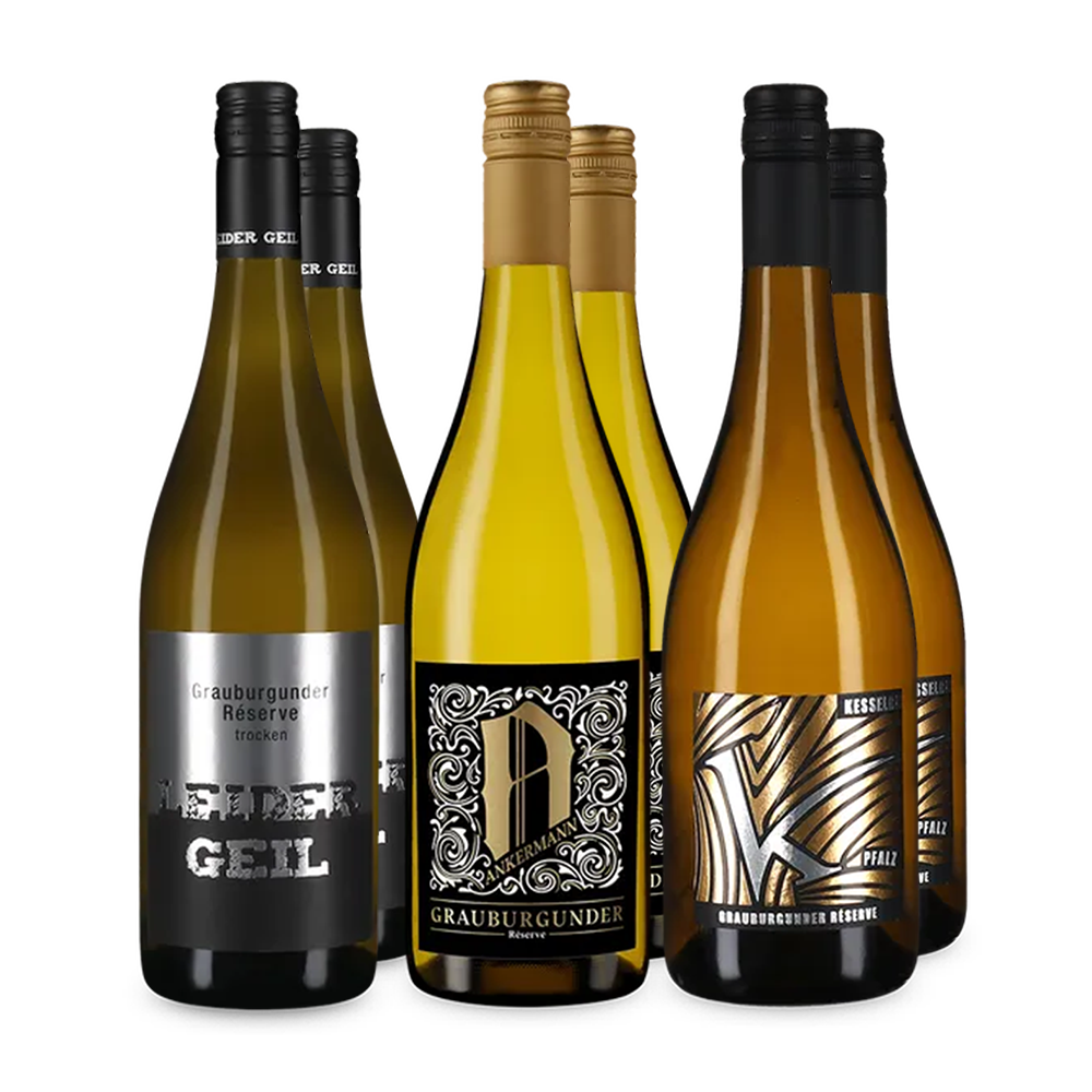 Pinots gris Réserve : nos vins emblématiques en assortiment 3x2 – Gold