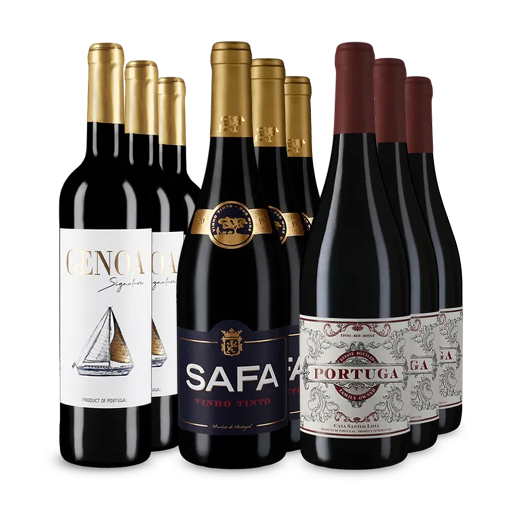 Vins rouges portugais emblématiques en assortiment 3x3 – Gold