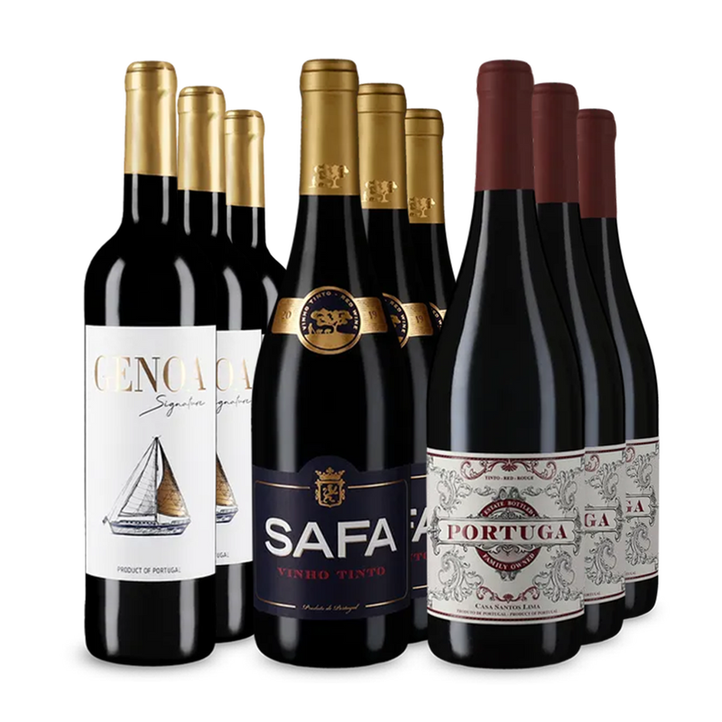 Vins rouges portugais emblématiques en assortiment 3x3 – Gold