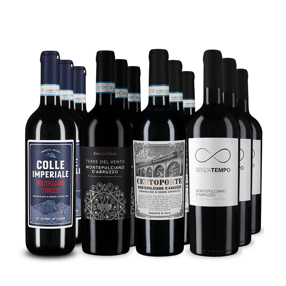 Montepulciano d’Abruzzo en assortiment avantages 4x3 – Gold