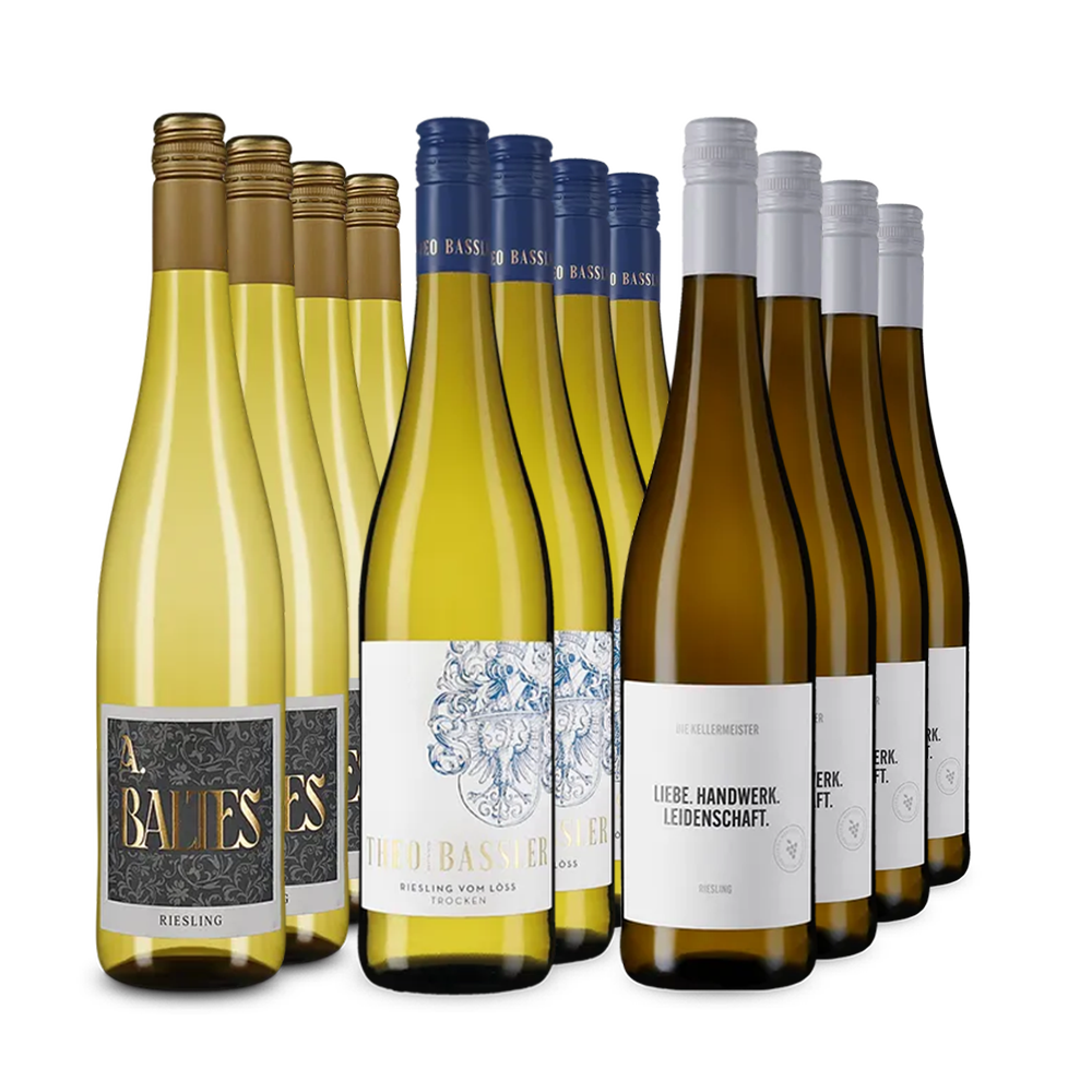 Rieslings phares du Palatinat dans un assortiment 3x4 – Gold