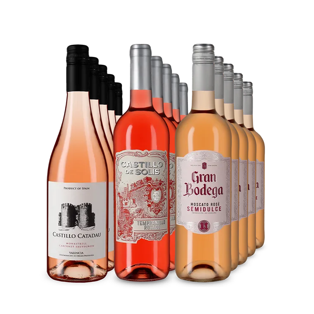 Des rosés espagnols emblématiques en assortiment 3x5 – Gold