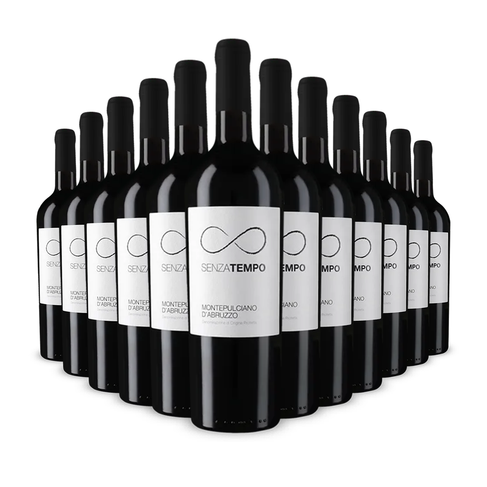 12 bouteilles de Senza Tempo Montepulciano d’Abruzzo 2023 – Gold