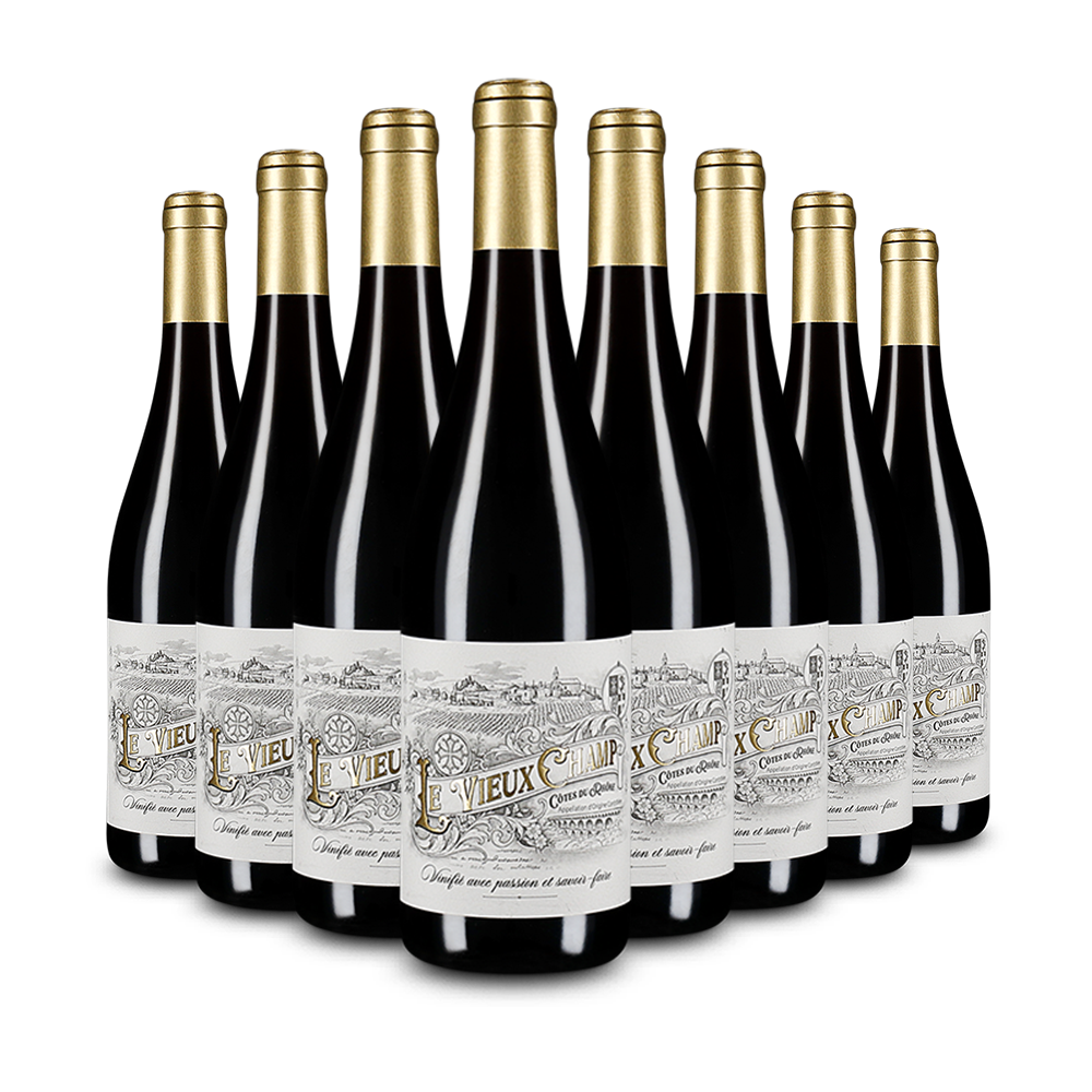 8 bouteilles de Côtes du Rhône 2023
