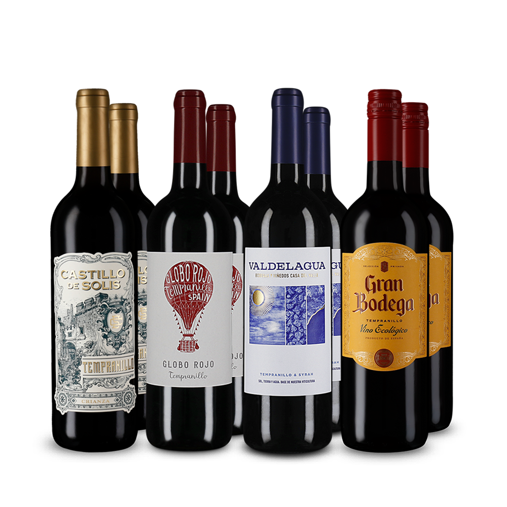 Stars du Tempranillo dans un assortiment 4x2 – Gold