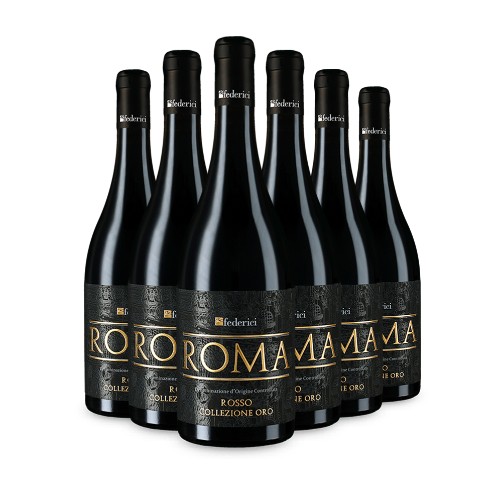 6 bouteilles Roma Rosso Collezione Oro 2023