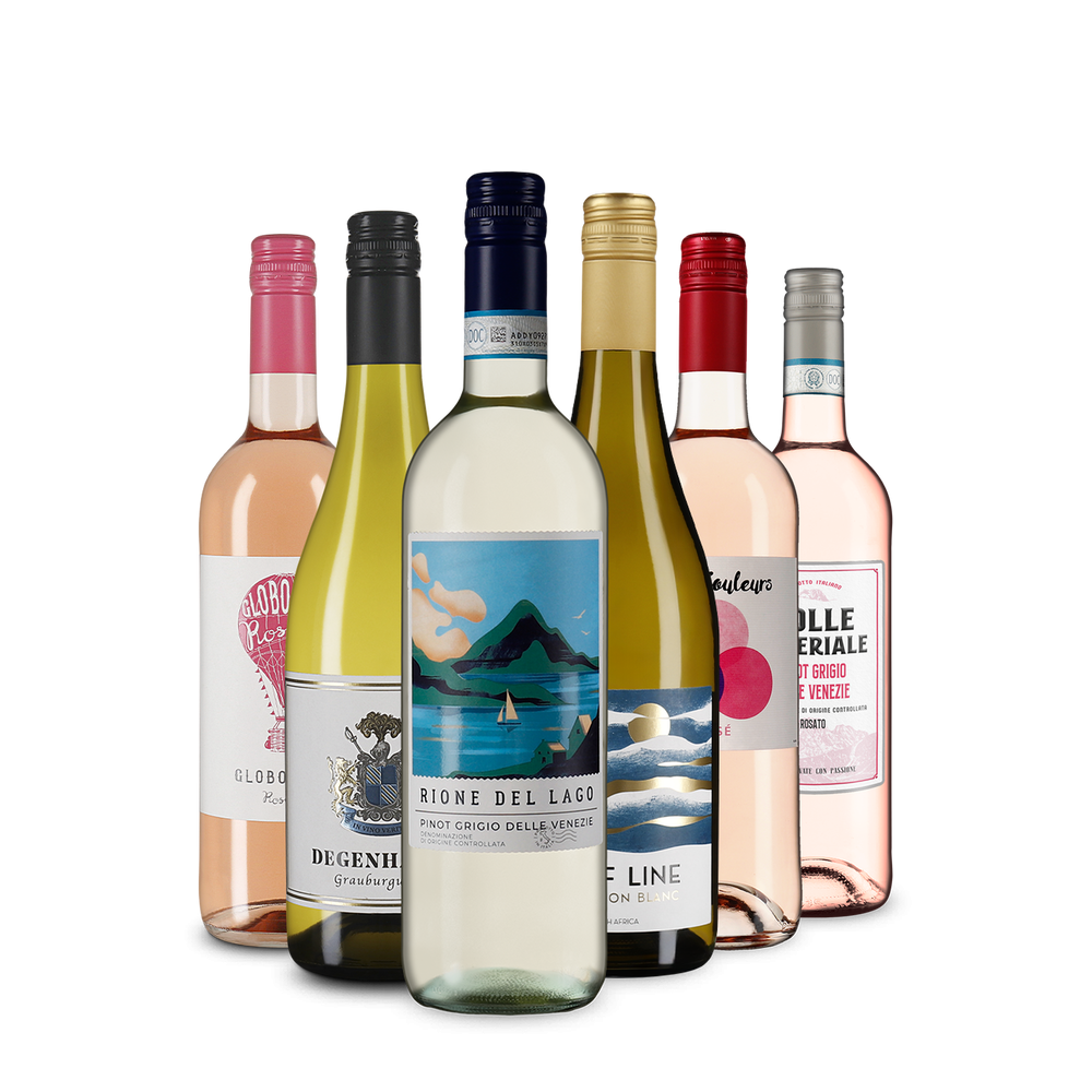Nos vins blancs & rosés de l'année en coffret découverte de 6 bouteilles