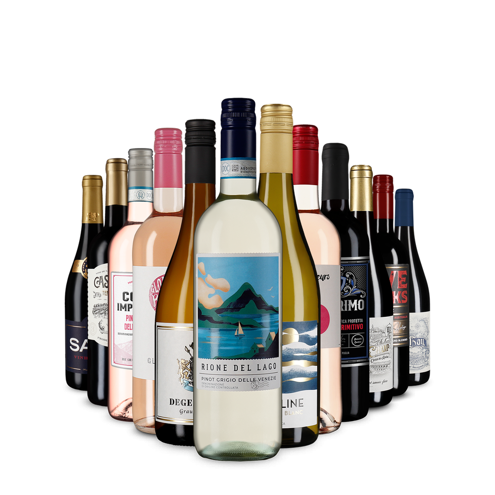 Tous nos vins de l’année en grand assortiment de 12 bouteilles