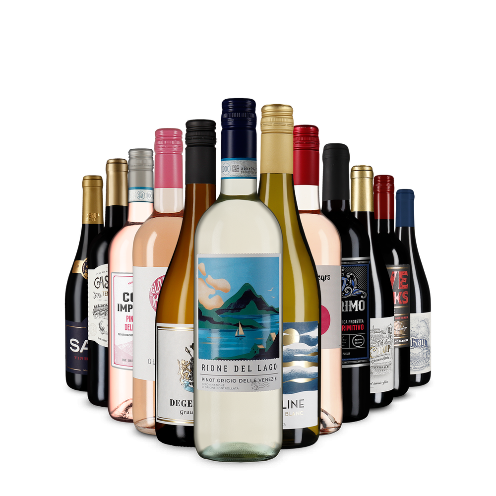 Tous nos vins de l’année en grand assortiment de 12 bouteilles