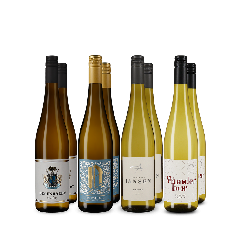 Rieslings phares en assortiment 4x2 – Gold