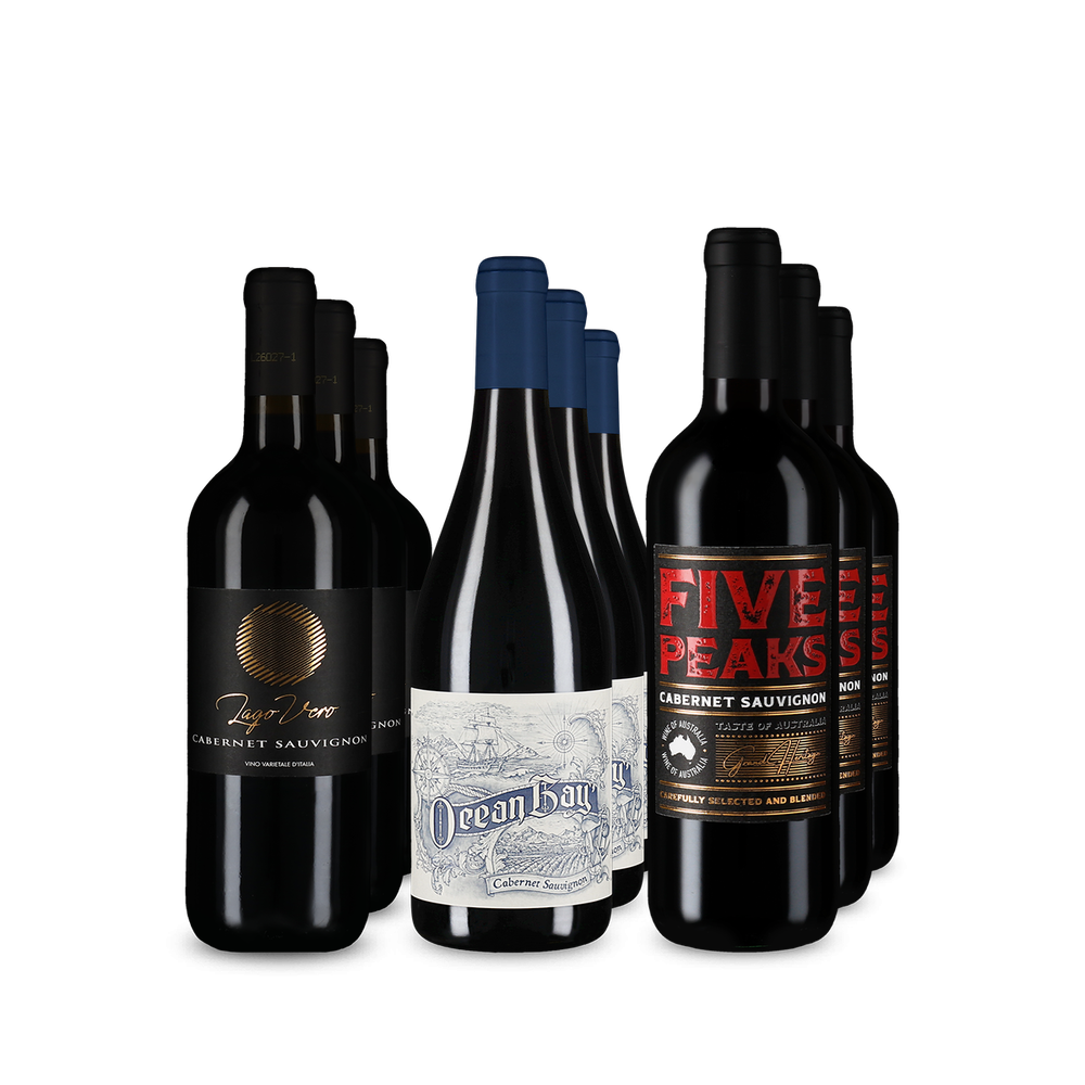 Assortiment 3x3 de cabernets sauvignons favoris