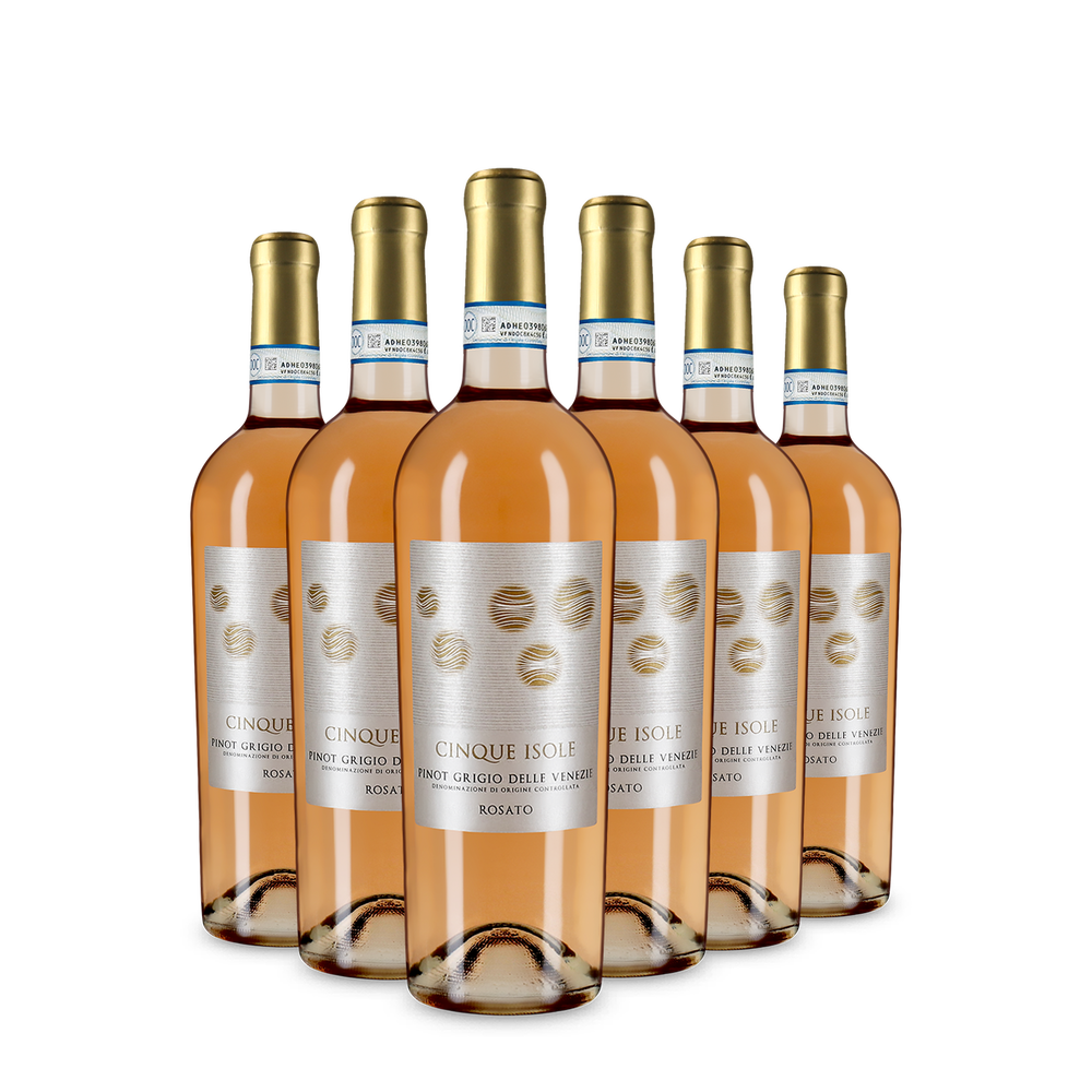 6 bouteilles Pinot Grigio Rosato 2025