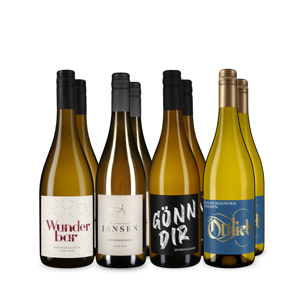 Pinots gris phares du Palatinat dans un assortiment 4x2 – Gold