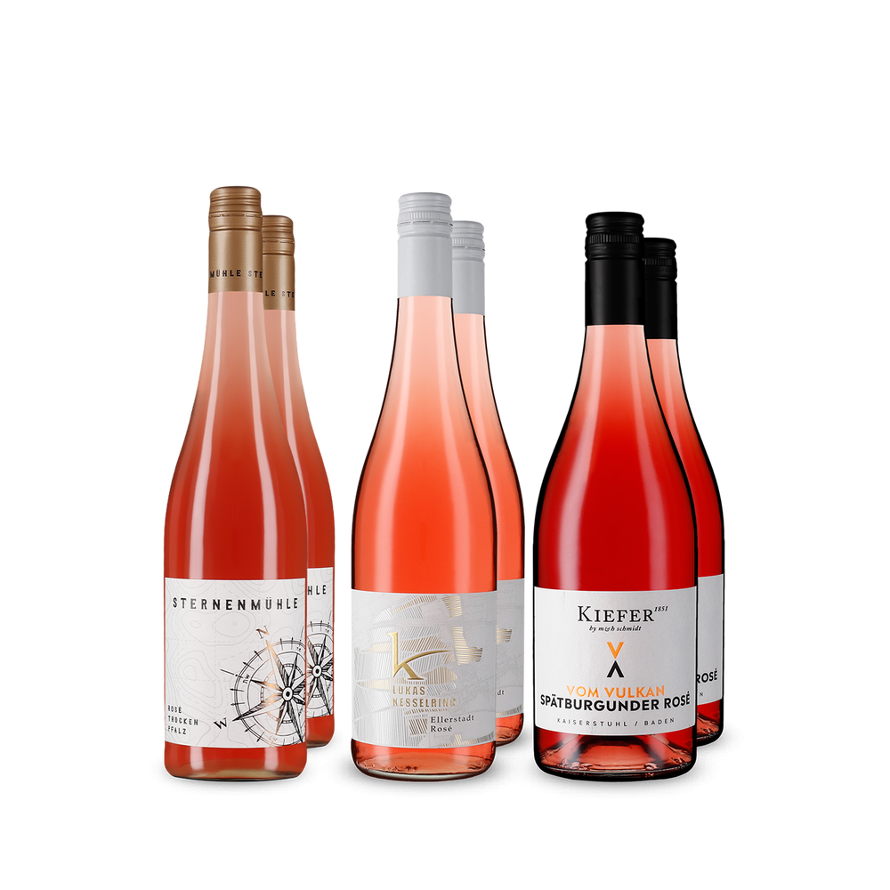 Des rosés allemands emblématiques en assortiment 3x2 – Gold