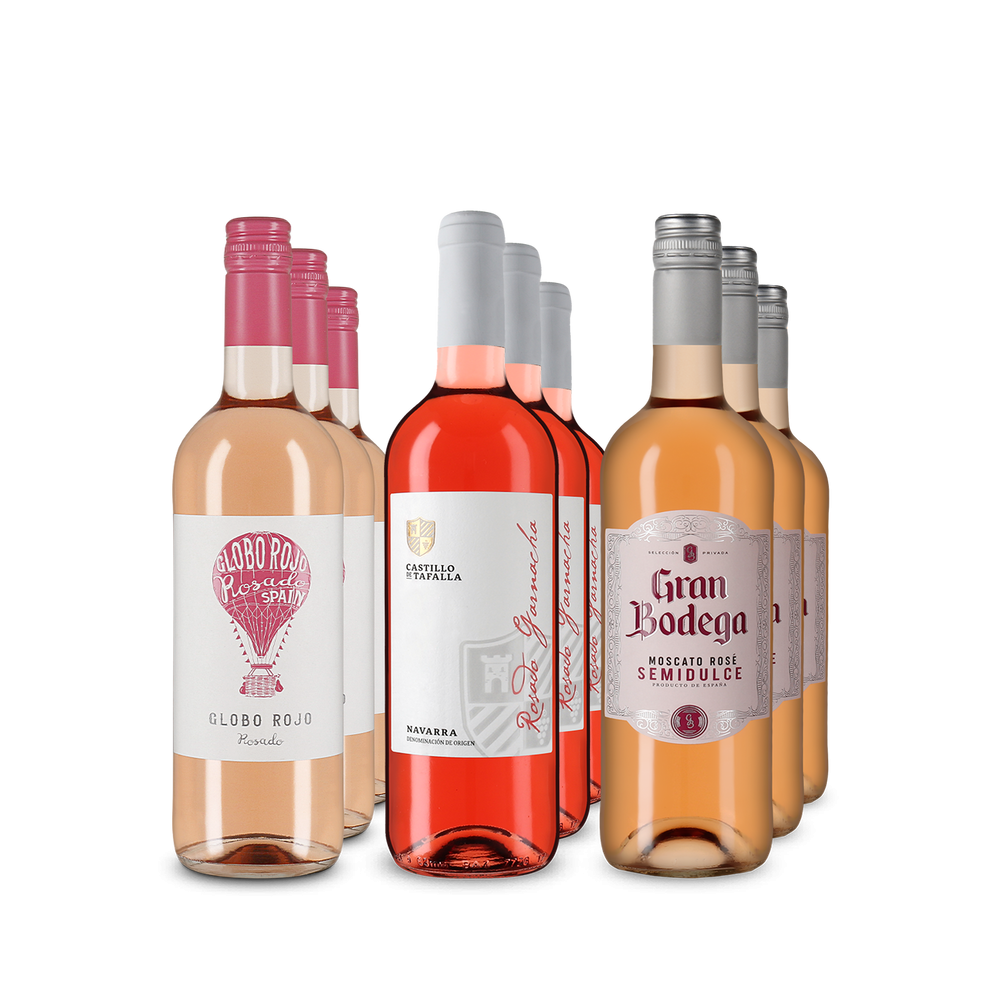 Rosés espagnols emblématiques en assortiment 3x3 – Gold