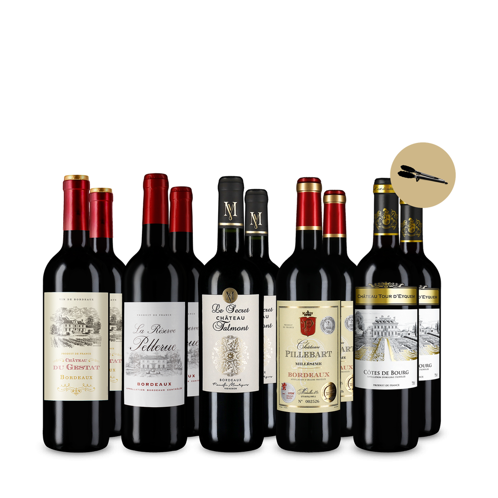5x2 Bordeaux : belle sélection pour amateurs + pince de cuisine